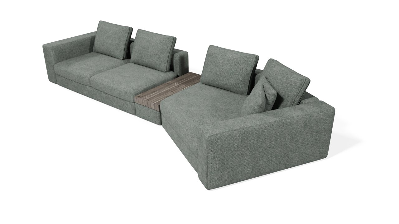 Диван Модульный (А4Л-Т2С-А71СД-У2П)