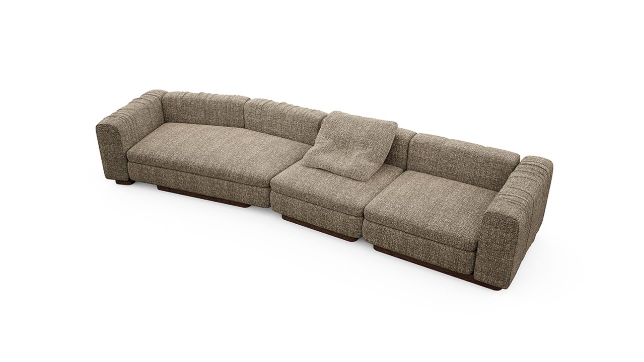 Диван Модульный (А4Л(ДР)-У2О(ДР-ДР)-Т1С-Т1С-А4П(ДР))