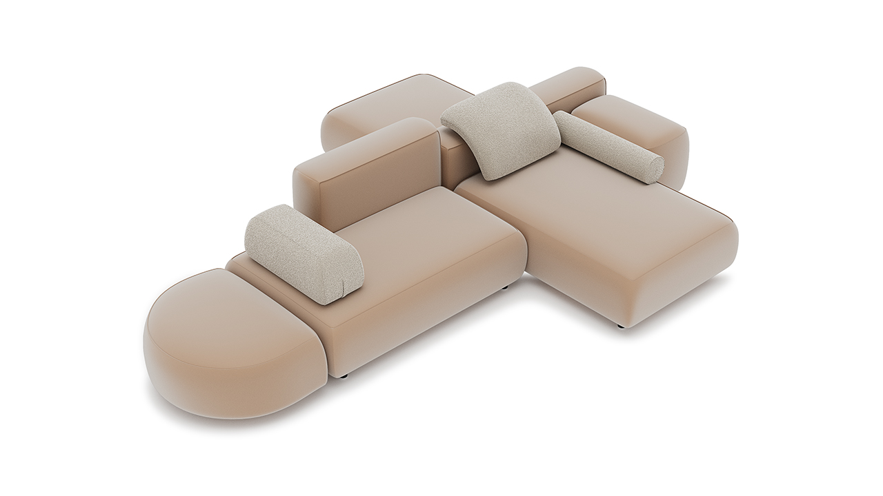 Диван Модульный (А9Л-Т7Л-А61Л(h580)-А7С-А9О)