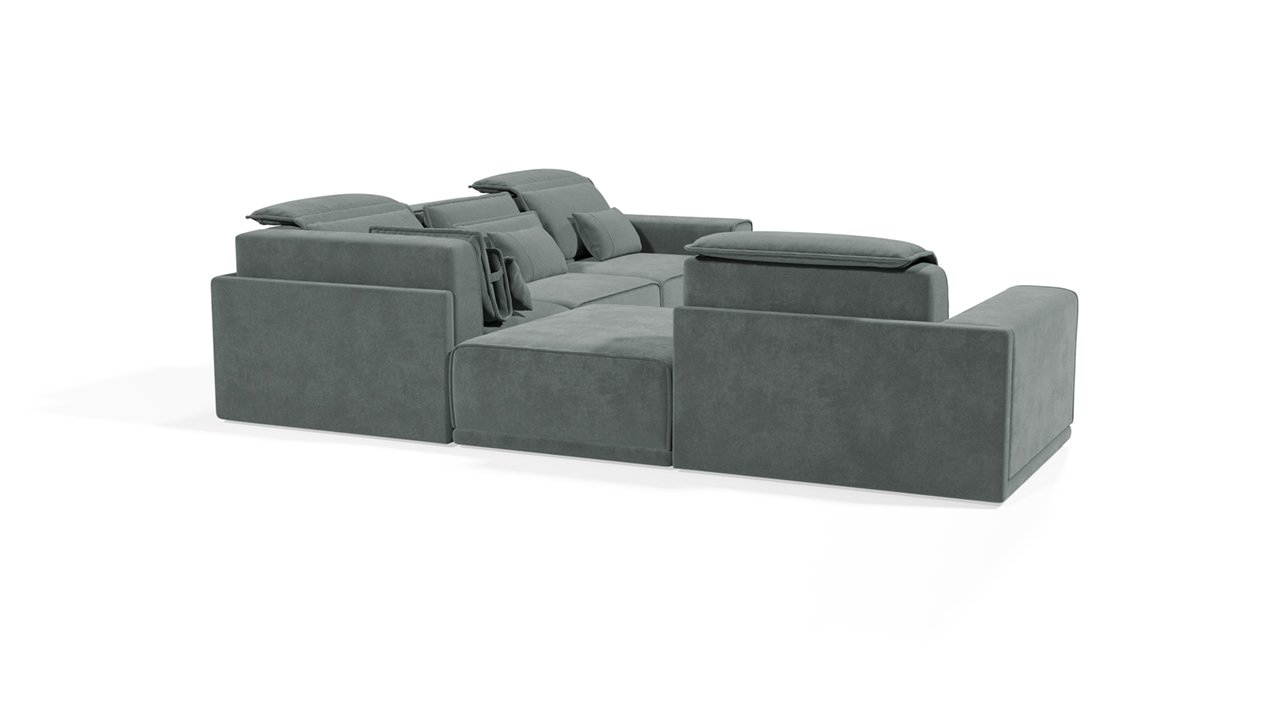 Диван Угловой (Т1Л-К7С-С5С-Т1С-Т1П)