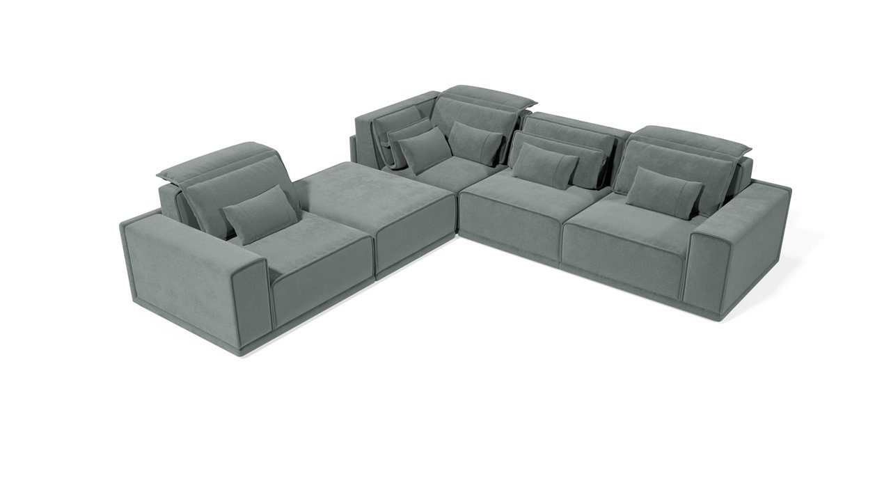 Диван Угловой (Т1Л-К7С-С5С-Т1С-Т1П)