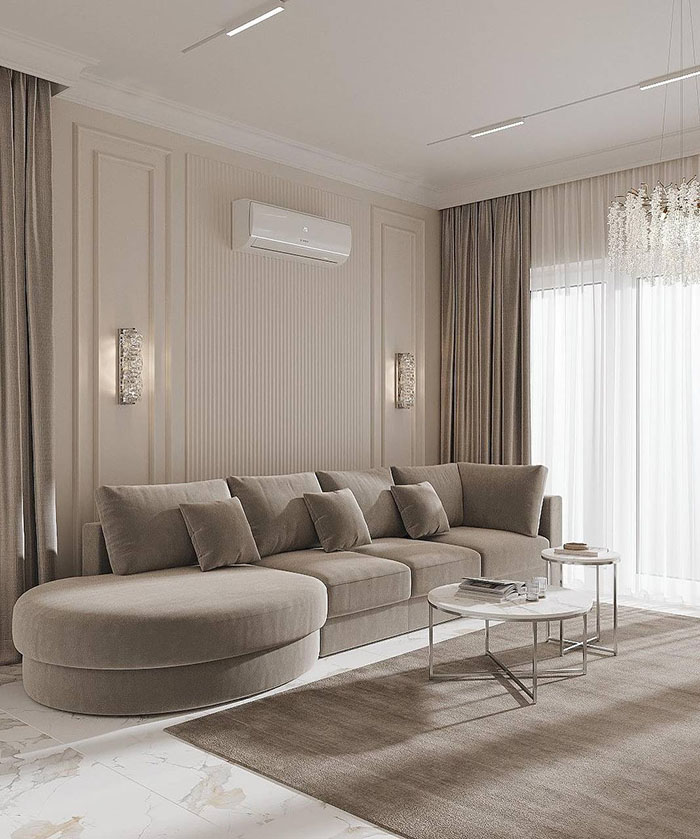 Уютный интерьер с диваном CARO