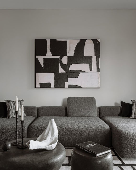 PUZZLE в кухне-гостиной в современном стиле