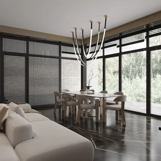 Элегантный интерьер с диваном PUZZLE