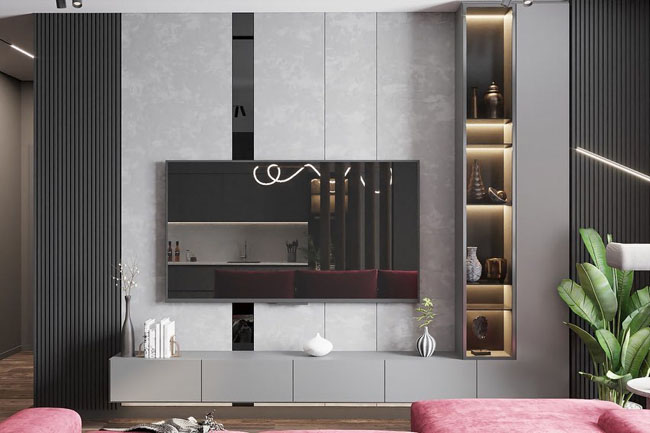 Проект кухни-гостиной и коридора