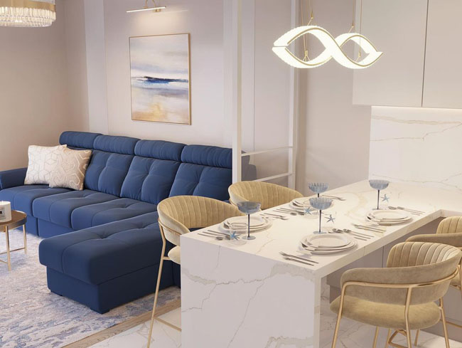 Диван с яркой обивкой HILTON